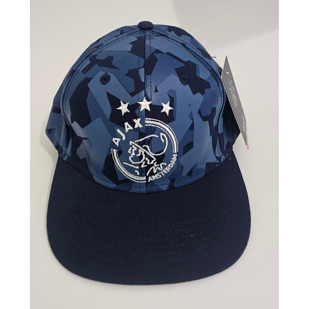 AFC Ajax Amsterdam Soccer Snapback Camp Blue Hat Cap Netherlands Futbol Football